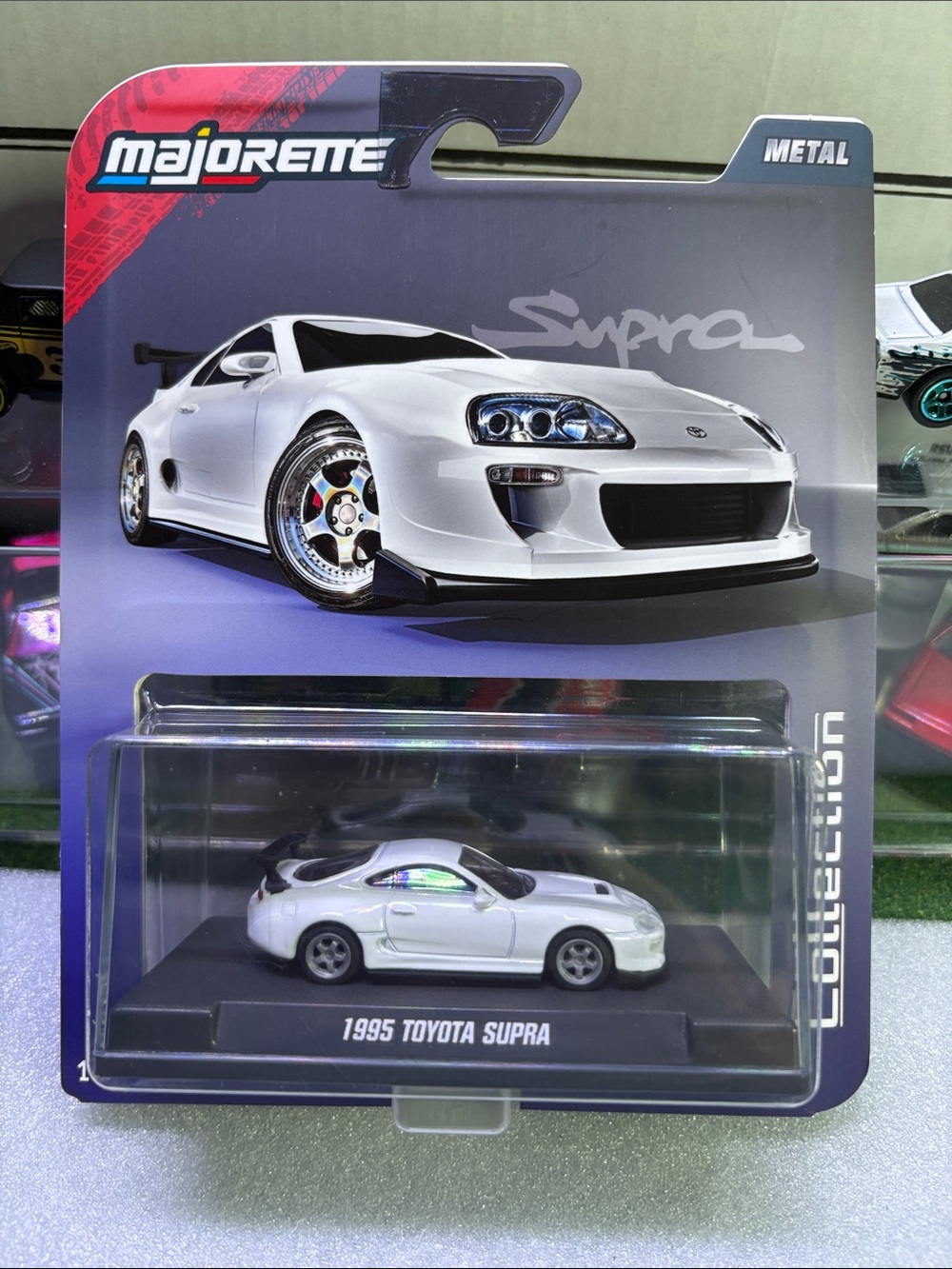 Supra White Metal 1995 Toyota Supra Toy Car by Supra